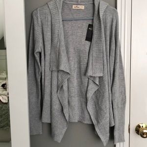 Hollister gray cardigan sweater. BRAND NEW